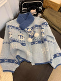 Outfit Fair Isle Mohair Sweater HZ1024