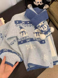 Outfit Fair Isle Mohair Sweater HZ1024