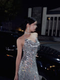 Sheath Halter Sequin Sparkling Short Party Dress, Fashion Homecoming Dress HZ1024