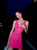 V-neck Sheath Fashion Party Dress Sweet Homecoming Dress HZ1024