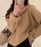and winter lapel raccoon fleece sweater HZ1024