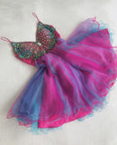 Spaghetti Strap A-Line Tulle Beaded Short Homecoming Dresses,Sweet 16 Dresses HZ1024