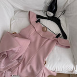 Off Shoulder A-Line Short Outdoor Party Dress, Pink Sweet 16 Dress HZ1024