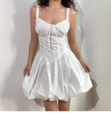 Black Spaghetti Strap A-Line Lace Short Outdoor Party Dress, Summer Fashion Outfit HZ1024