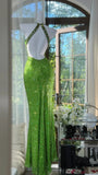 Green Mermaid Sweetheart Backless Stunning Prom Dresses, Vintage Beaded Evening Gowns HZ1024