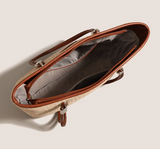 Capacity Beach Grass Woven Commuter shoulder bag HZ1024