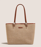 Capacity Beach Grass Woven Commuter shoulder bag HZ1024