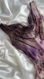 Swing Neck Sheath Printed Chiffon Prom Dresses Elegant Evening Dresses HZ1024