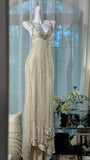 Sweetheart Neck Sheath Tulle Long Prom Dresses Formal Evening Dresses HZ1024