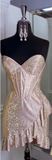 Glitter 18th Birthday Dress Sweetheart Sheath Short Homecoming Dress HZ1024