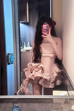 Halter Homecoming Dress Short Ball Gowns Sweet 18th Birthday Outfit Fashion Party Dress HZ1024