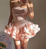 Halter Homecoming Dress Short Ball Gowns Sweet 18th Birthday Outfit Fashion Party Dress HZ1024