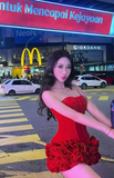 Red Strapless Party Dress Bodycon Short Birthday Outfit Homecoming Dress HZ1024