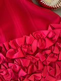 Spaghetti Strap Party Dress Red Bodycon Applique 18th Birthday Outfit Homecoming Dresses HZ1024