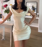 Satin Bodycon Graduation Dresses Short Formal Dresses 18th Birthday Outfit Homecoming Dress HZ1024