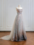 Strapless A-Line Prom Dresses Sparkly Sequin Quinceanera Dress Sweet 16th Birthday Outfit HZ1024