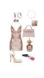 Champagne Spaghetti Strap Sheath Short Homecoming Outfit Elegant Sparkly Party Dress Satin Middle School Hoco Dresses HZ1024