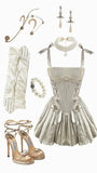 Light Grey Strap A-Line Short Formal Dress Satin Homecoming Dresses Elegant Birthday Outfit Party Dresses HZ1024