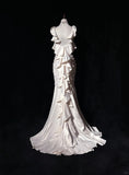 Mermaid V-neck Long Prom Dress Elegant Beaded Formal Dress Backless Evening Gowns HZ1024