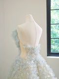 Sweetheart Ball Gown Wedding Dress Sweet Tulle Long Evening Applique Bridal Dress HZ1024