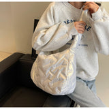 capacity down shoulder saddle bag commuter messenger bag HZ1024