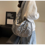 capacity down shoulder saddle bag commuter messenger bag HZ1024