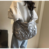 capacity down shoulder saddle bag commuter messenger bag HZ1024
