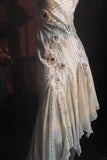 Spaghetti Strap Sheath Formal Dress Satin Beaded Birthday Dress Elegant Short Homecoming Dress HZ1024