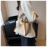 all-match hand-woven commuter shoulder bag crossbody tote bag HZ1024