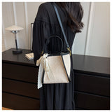 all-match hand-woven commuter shoulder bag crossbody tote bag HZ1024
