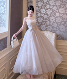 Modest Spaghetti Strap Ball Gown Tulle Apricot Long Prom Dress Sweet 16 Dress HZ1024