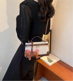 versatile canvas messenger bag square bucket bag HZ1024