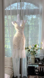 V-neck Bodycon Short Formal Dress Elegant Lace Beaded Evening Dress Homecoming Dress HZ1024