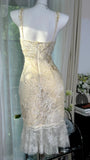 V-neck Bodycon Short Formal Dress Elegant Lace Beaded Evening Dress Homecoming Dress HZ1024