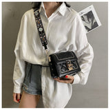 diamond chain bag wide shoulder strap shoulder crossbody bag HZ1024