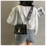 diamond chain bag wide shoulder strap shoulder crossbody bag HZ1024