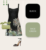A-Line Short Party Dress Square Neck Beaded Hoco Dresses Sweet Black Birthday Outfit HZ1024