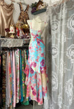 Spaghetti Strap Sheath Evening Gown Printed Chiffon Elegant Formal Dress Party Dress HZ1024