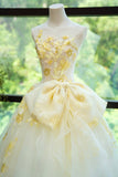 White Strapless Ball Gown Glamour Tulle Sequin Appliqu¨¦ Long Evening Gown Quinceanera Dress HZ1024
