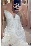 White Bodycon Formal Dress Sweetheart Neck Party Dress Birthday Dress Tulle Beaded Short Hoco Dresses HZ1024