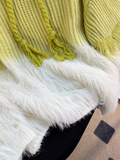 mink velvet hooded knitted sweater HZ1024