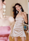 Strapless Sheath Formal Dresses Cute Satin Hoco Dresses Birthday Outfit Party Dress HZ1024