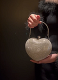 New Heart-shaped Rhinestone Evening Handbag Women's Party Bag HZ1024
