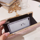 Pink Wedding Bag Sparkly Diamond Banquet Party Handbag HZ1024