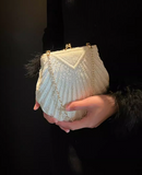 Beige Wedding Bag Vintage Banquet Party Handbag HZ1024
