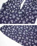 Retro Floral Sleeveless Halter Dress HZ1024