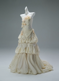 Strapless Ball Gown Long Prom Dress Apricot Taffeta Applique Quinceanera Dress Sweet 16 Dress HZ1024
