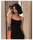 French Slim Fit Suspender Hip-wrapped Long Skirt HZ1024
