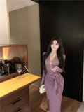 black lace long-sleeved slim-fit hip skirt HZ1024