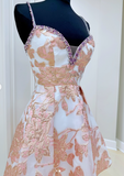 Sweetheart Neck A-Line Tulle Short Prom Dresses, Sleeveless Homecoming Dresses HZ1024